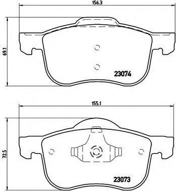 30648385,VOLVO 30648385 Brake Pad Set, disc brake for VOLVO