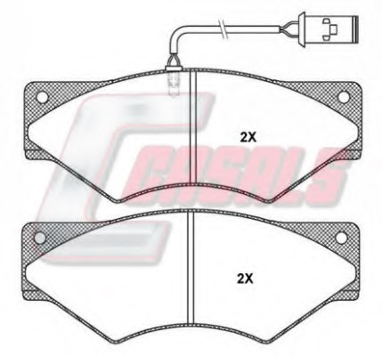 1906427,IVECO 1906427 Brake Pad Set, disc brake for IVECO