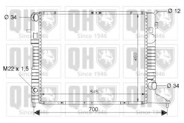 1300095,OPEL 1300095 Radiator, engine cooling for OPEL