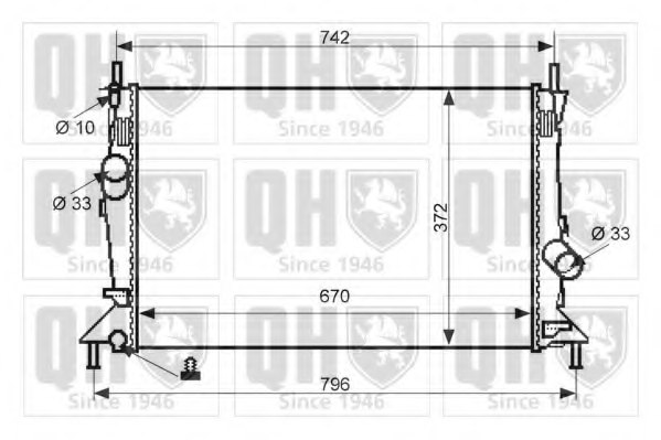 8603621,VOLVO 8603621 Radiator, engine cooling for VOLVO