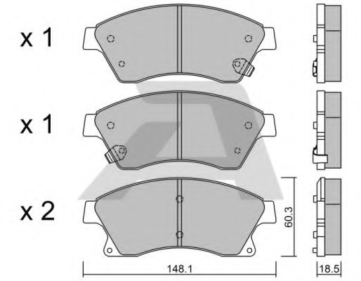 13412272,VAUXH 13412272 Brake Pad Set, disc brake for VAUXH