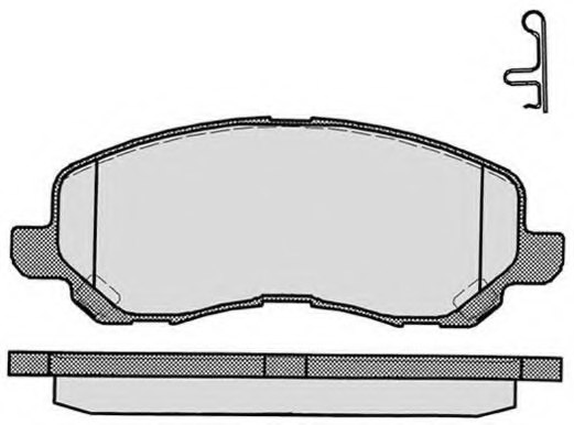 4605A557,MITSUBISHI 4605A557 Brake Pad Set, disc brake for MITSUBISHI