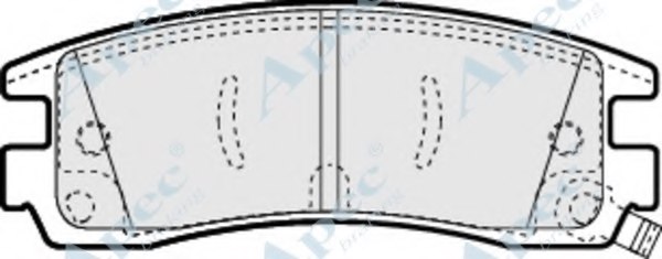 18043995,GM 18043995 Brake Pad Set, disc brake for GM