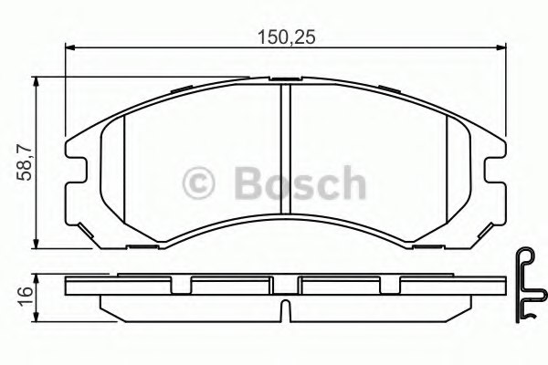 PF3233,NISSHINBO PF-3233 Brake Pad Set, disc brake for NISSHINBO