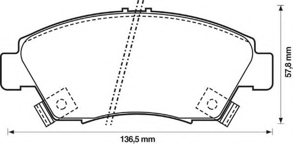 FDB776,FERODO FDB776 Brake Pad Set, disc brake for FERODO