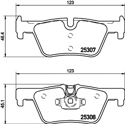 34216850569,BMW 34216850569 Brake Pad Set, disc brake for BMW