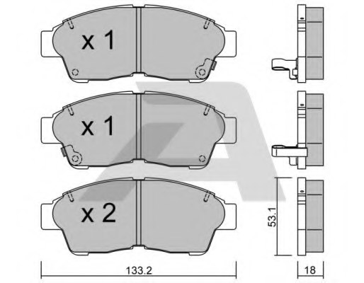 0446505010,TOYOT 04465-05010 Brake Pad Set, disc brake for TOYOT