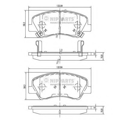 581011RA05,HYUNDAI 581011RA05 Brake Pad Set, disc brake for HYUNDAI