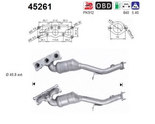 18403417274,BMW 18403417274 Catalytic Converter for BMW