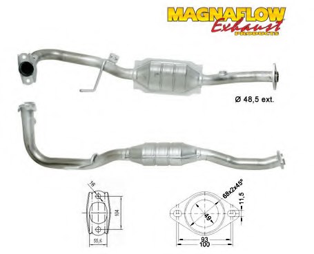 174100D030,TOYOT 174100D030 Catalytic Converter for TOYOT