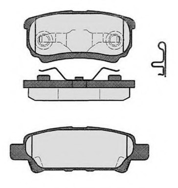 4605A479,MITSUBISHI 4605A479 Brake Pad Set, disc brake for MITSUBISHI