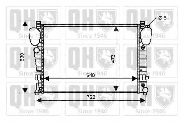 2205002003,MERCE 2205002003 Radiator, engine cooling for MERCE