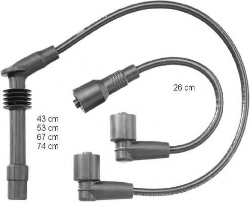 M106A BERU COPPER CABLE Ignition Lead 0 300 811 377 - View #6