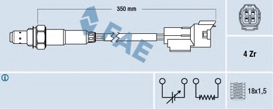 Lambda Sensor 18213-76J01 Für Suzuki Grand Vitara & Jimny 1.3L-2.7L 1998-2007