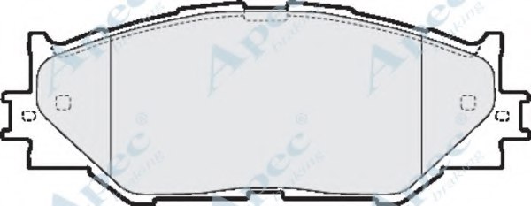 0446553020,LEXUS 04465-53020 Brake Pad Set, disc brake for LEXUS