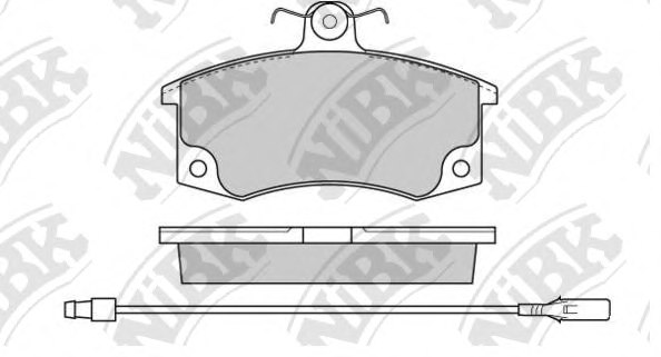 410805PA0A,NISSA 41080-5PA0A Brake Pad Set, disc brake for NISSA