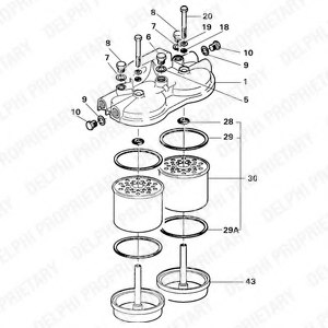 2656817,PERKINS 2656817 Fuel filter for PERKINS