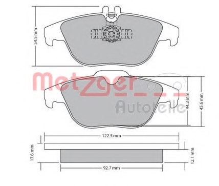 0064206120,MERCE 0064206120 Brake Pad Set, disc brake for MERCE