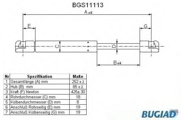 Bn8w Mazda Bn8w 56 930 Gas Spring Boot Cargo Area For Mazda