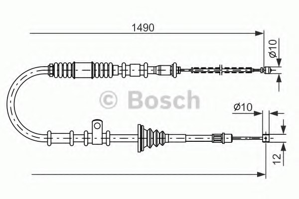 MB520342 MITSUBISHI MB 520342 Cable parking brake for MITSUBISHI