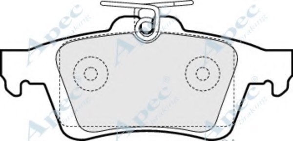 1360254,FORD 1360254 Brake Pad Set, disc brake for FORD