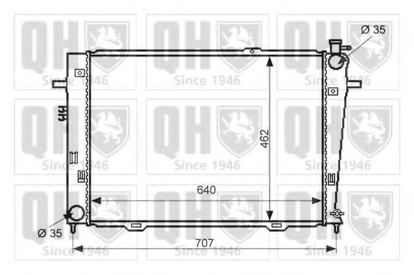 253102E500,HYUNDAI 253102E500 Radiator, engine cooling for HYUNDAI