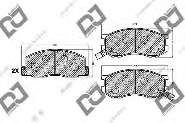 0446528020,TOYOT 04465-28020 Brake Pad Set, disc brake for TOYOT