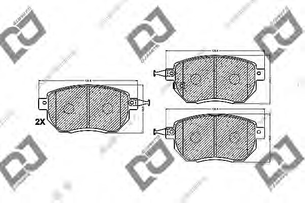 AY040NS121,NISSA AY040-NS121 Brake Pad Set, disc brake for NISSA