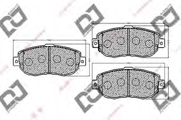 0446530320,TOYOT 04465-30320 Brake Pad Set, disc brake for TOYOT