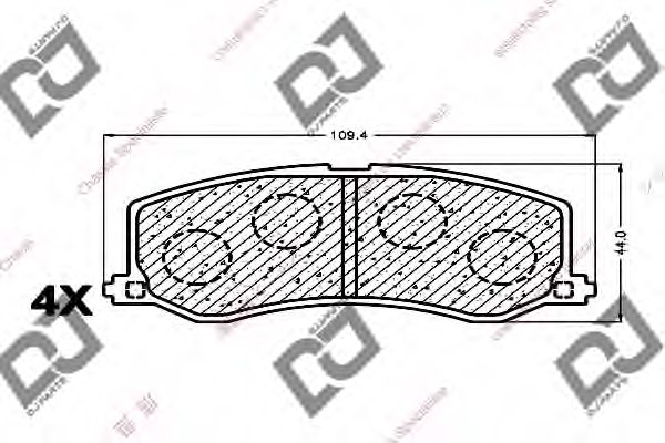 5521062850,SUZUK 55210-62850 Brake Pad Set, disc brake for SUZUK