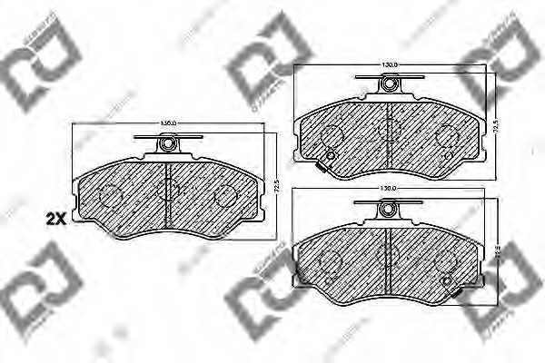 5810143A00,HYUNDAI 58101-43A00 Brake Pad Set, disc brake for HYUNDAI