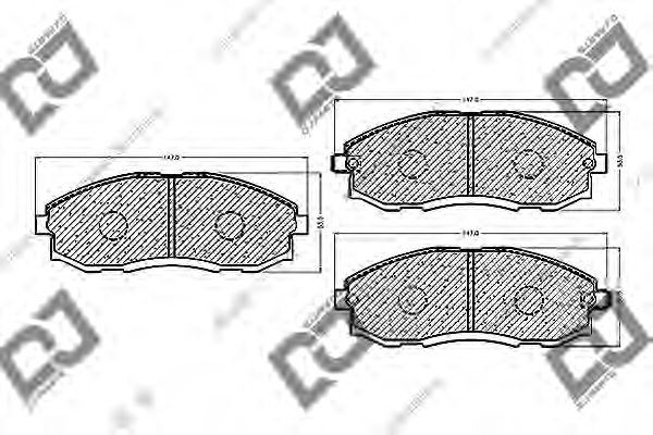 581014FA00,HYUNDAI 58101-4FA00 Brake Pad Set, disc brake for HYUNDAI