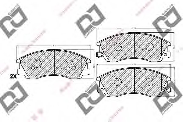 58101H1A00,HYUNDAI 58101-H1A00 Brake Pad Set, disc brake for HYUNDAI