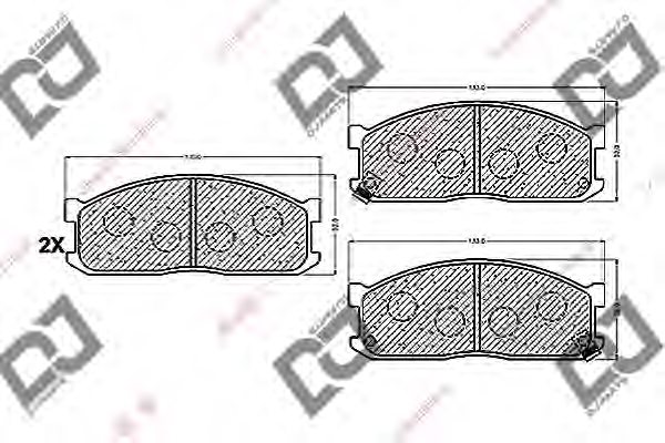 0K71F33228Z,KIA 0K71F-332-28Z Brake Pad Set, disc brake for KIA