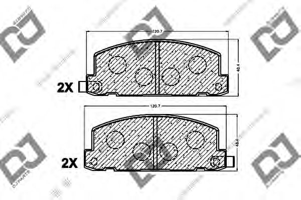 8944673280,ISUZU 8-94467-328-0 Brake Pad Set, disc brake for ISUZU