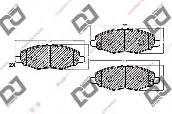 044650K130,TOYOT 04465-0K130 Brake Pad Set, disc brake for TOYOT