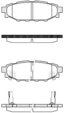 26696AG051,SUBAR 26696AG051 Brake Pad Set, disc brake for SUBAR