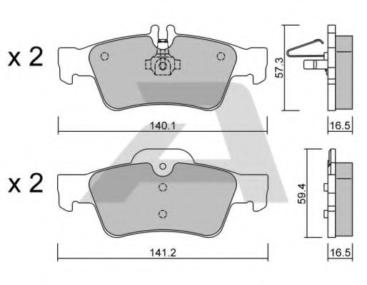 0054207920,MERCE 005 420 79 20 Brake Pad Set, disc brake for MERCE