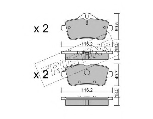 0064203320,MERCE 0064203320 Brake Pad Set, disc brake for MERCE