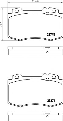 A0044200520,merce A0044200520 Brake Pad Set, Disc Brake For Merce