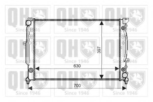 4Z7121251B,AUDI 4Z7121251B Radiator, engine cooling for AUDI