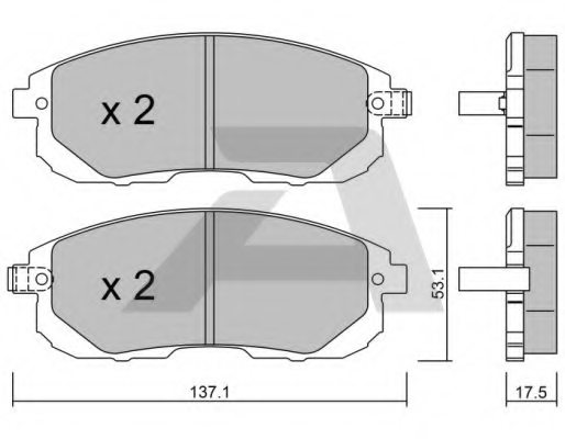 D10601KA1A,NISSA D1060-1KA1A Brake Pad Set, disc brake for NISSA
