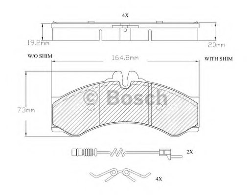 A0024204120,MERCE A0024204120 Brake Pad Set, disc brake for MERCE