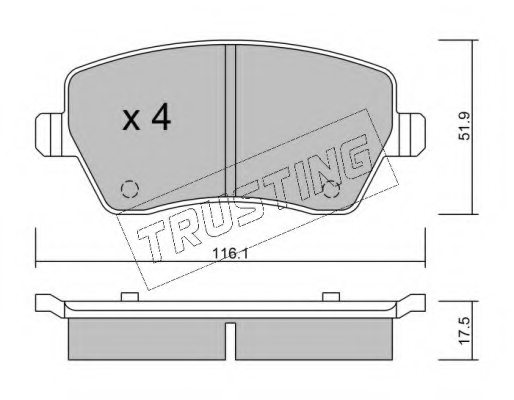 410608481R,RENAU 410608481R Brake Pad Set, disc brake for RENAU