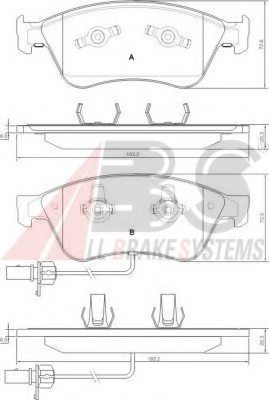 4E0698151A,VAG 4E0.698.151A Brake Pad Set, disc brake for VAG