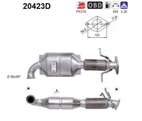 1523424,FORD 1523424 Catalytic Converter for FORD