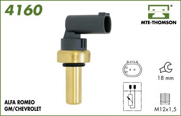 1338246,OPEL 13 38 246 Sensor, coolant temperature for OPEL