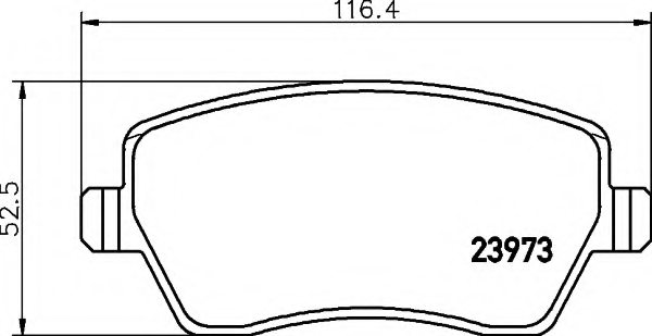 410608481R,RENAU 410608481R Brake Pad Set, disc brake for RENAU