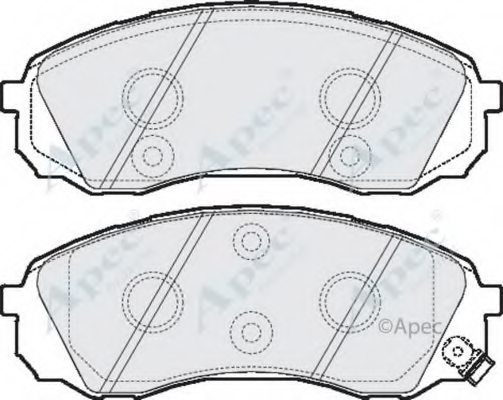 581014DE00,KIA 58101-4DE00 Brake Pad Set, disc brake for KIA