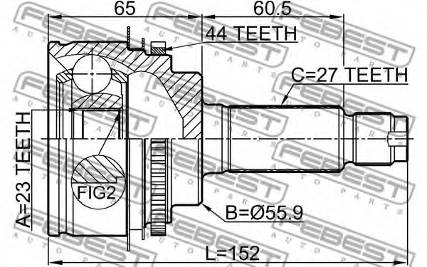 28391SA003,SUBAR 28391-SA003 Joint, drive shaft for SUBAR